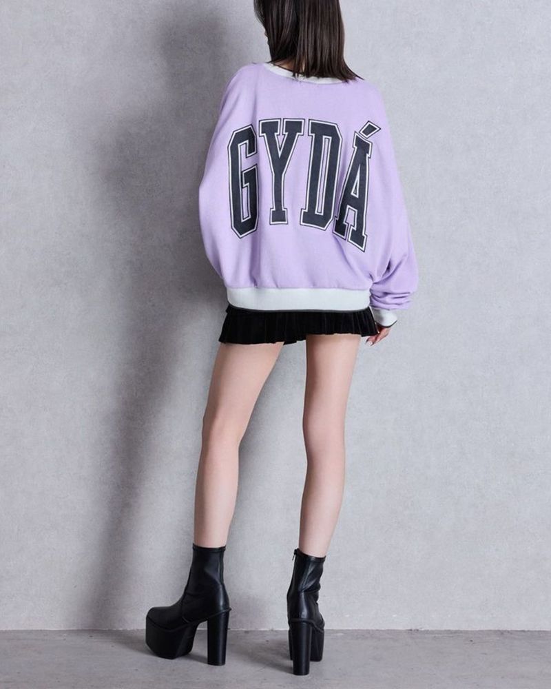  GYDA ジェイダ BICOLOR スウェットトップス トレーナー スウェット トップス