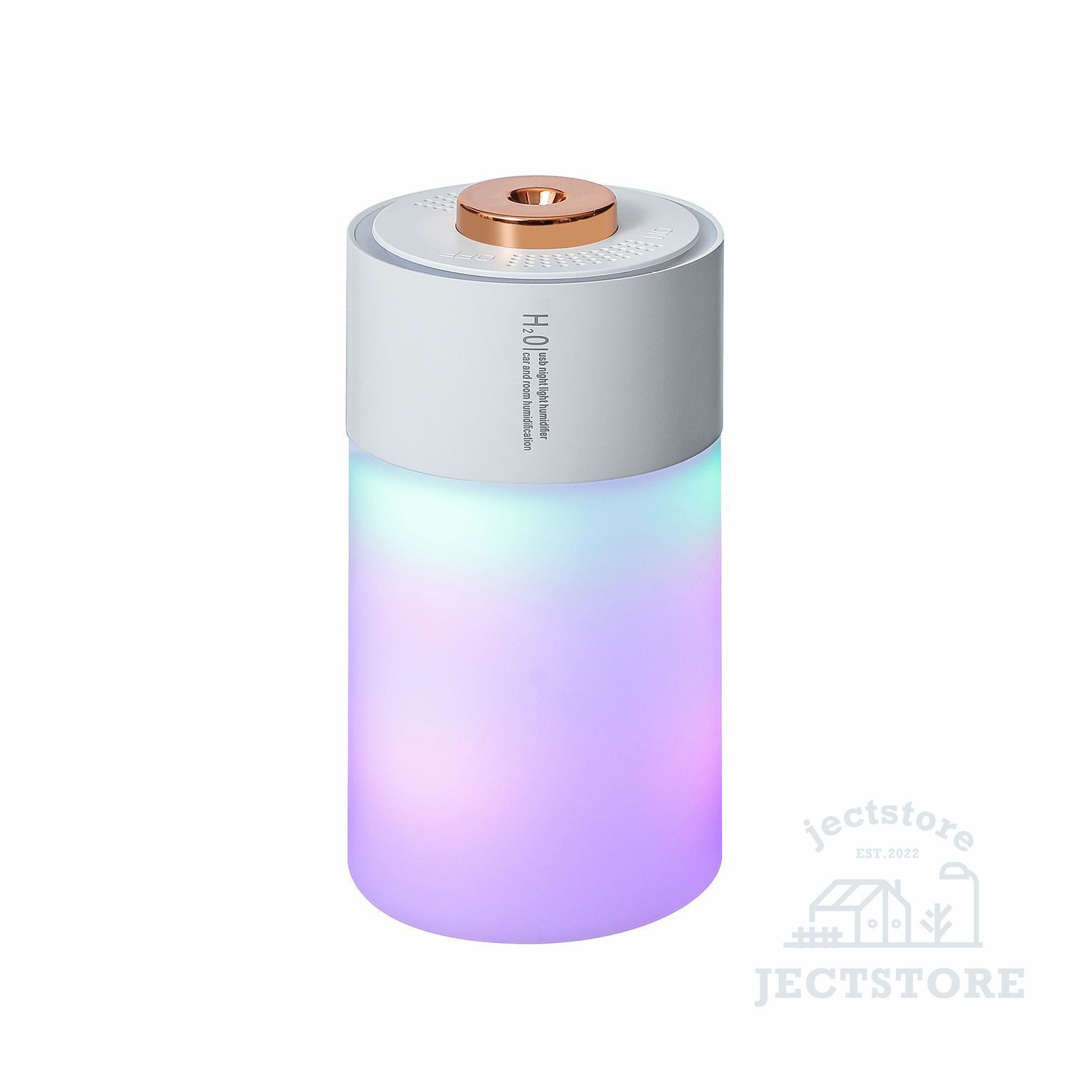 加湿器 卓上 小型 超音波式 おしゃれ 大容量 USB 300ml アロマディフューザー ミニ加湿器 静音 ナイトライト 軽量 上部給水 長時間加湿 オ