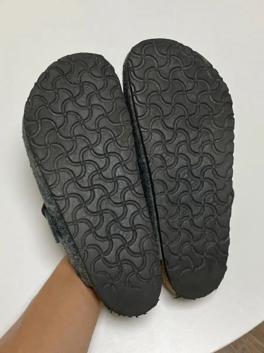 ビルケンシュトック ボストン グレー フェルト生地 27cm BIRKENSTOCK サンダル Boston / ボストン レザー/テキスタイル