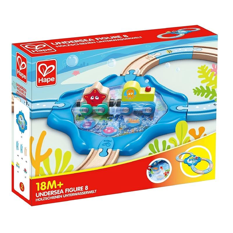 Hape ハペ 海のころころ8の字レールセット E3827 1