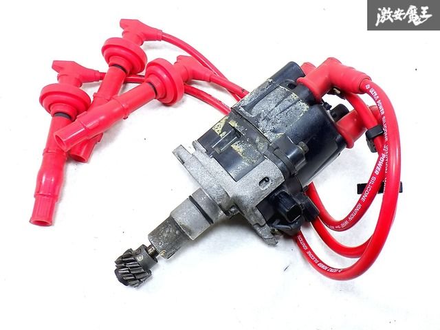 日産 純正 S14 S15 シルビア SR20DE NA ディストリビューター デスビ 永井電子 8mm プラグコード付 22100-65F11 即納 棚I-2