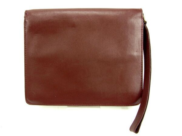 【美品★カルティエ】 マストライン クラッチバッグ ボルドー 楽天市場】カルティエ(Cartier)レザー：ボルドー(ワインレッド
