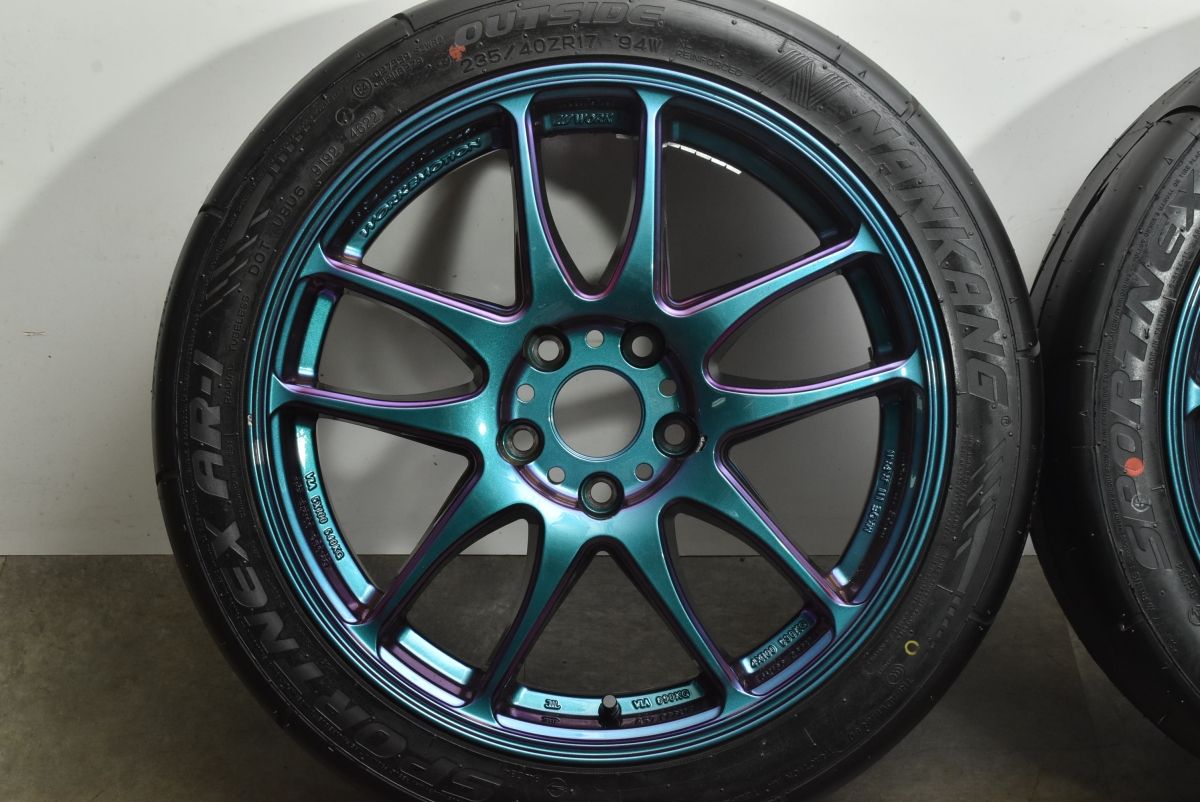 バリ溝】WORK EMOTION CR KIWAMI 17in 8J +35 PCD112 ナンカン 