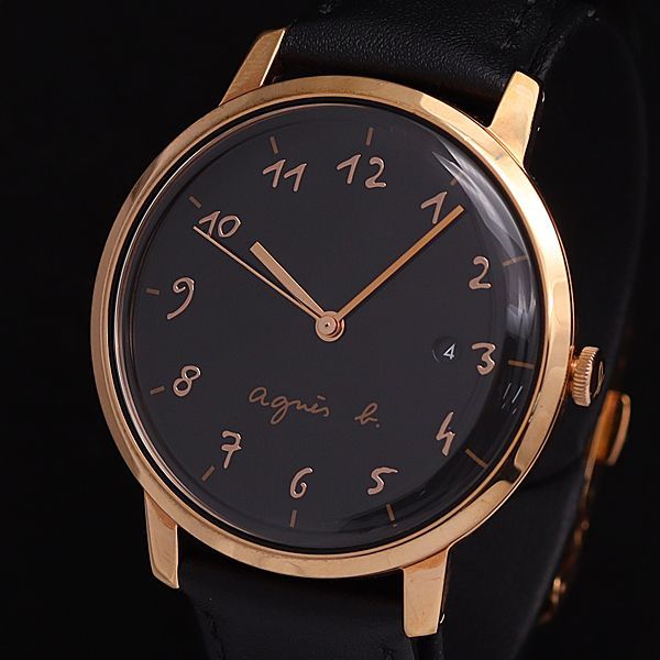 アニエスベー☆ VJ32-KYE0 マルチェロ 黒文字盤腕時計腕時計(アナログ 
