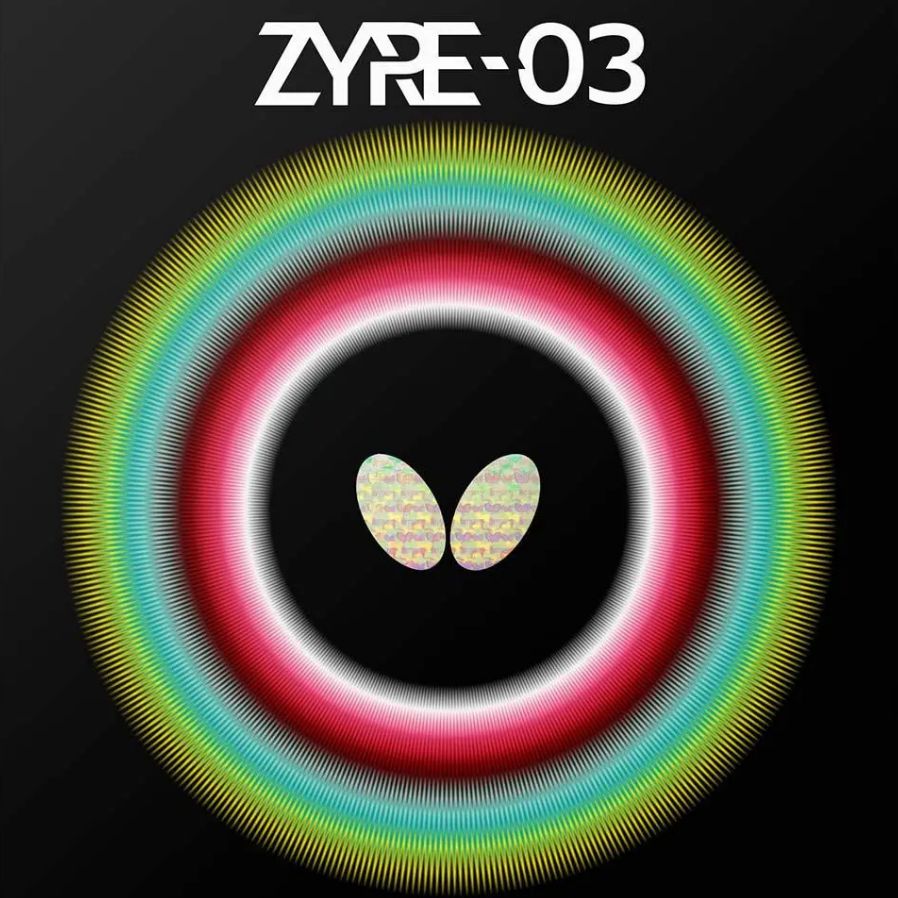 ザイア03 バタフライ 卓球ラバー 粘着性ハイテンション裏ソフト 両面 レッド.ブラック セット 卓球用具 ZYRE BUTTERFLY スポーツ