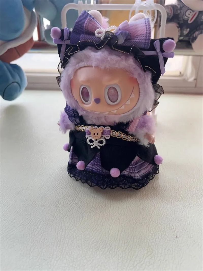ぬいぐるみ服 labubu ラブブ 15-17cm 第1/2/3世代通用 8点セット