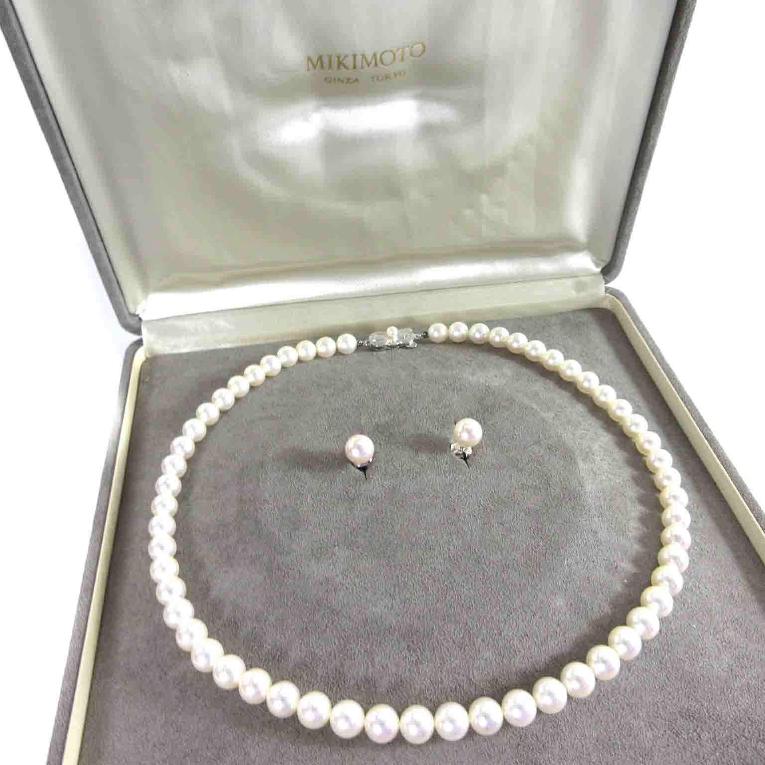 ミキモト MIKIMOTO パール 真珠 ネックレス ペンダント ピアス セット 