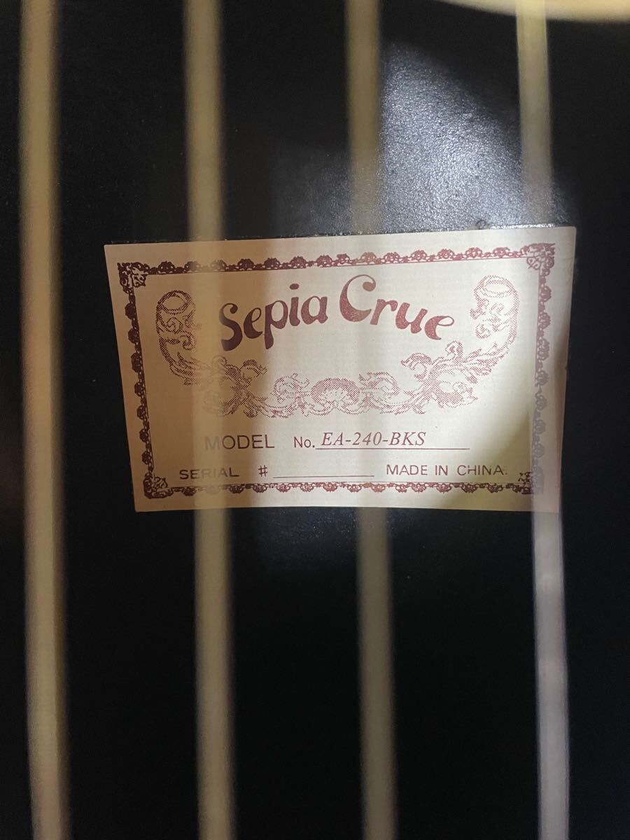 エレアコ EA-240 BLS Sepia Crue Sepia Crue EA-240-BS Acoustic Electric Guitar With Cutaway