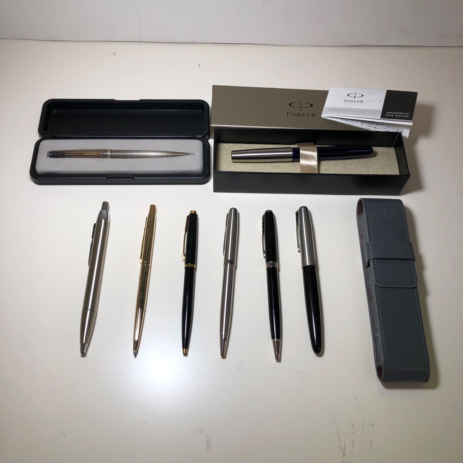 PARKER パーカー 万年筆 ボールペン ペンケース セット - 筆記具