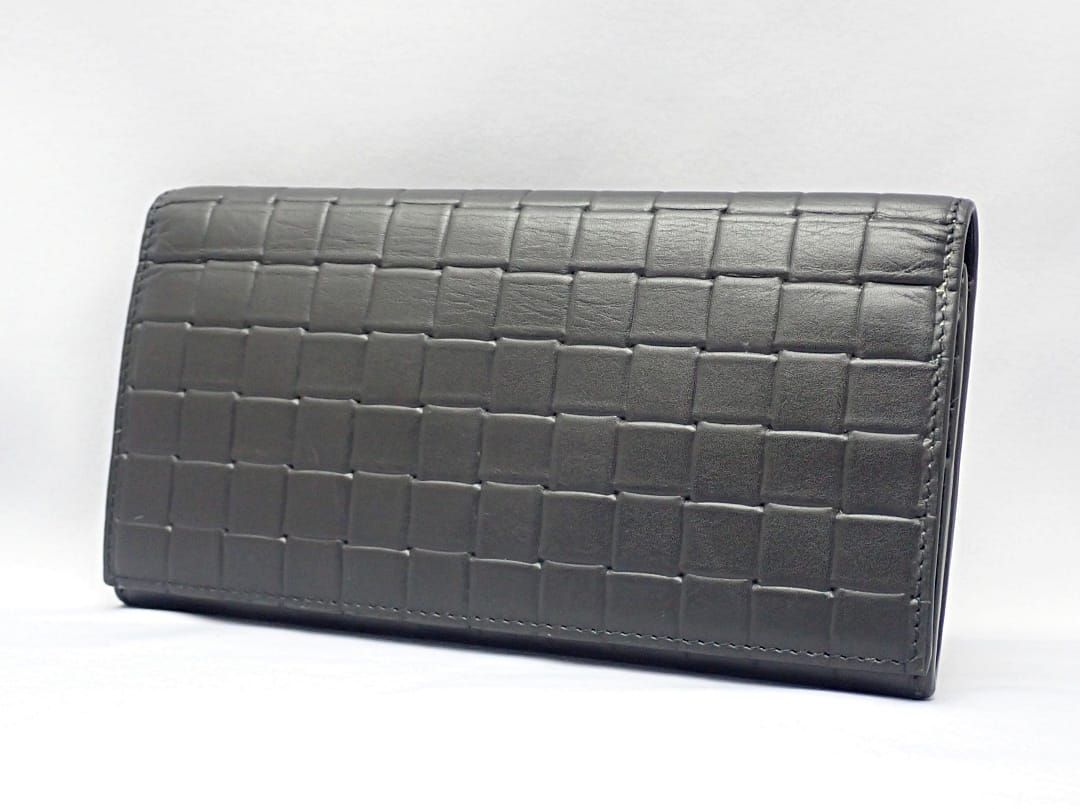 BOTTEGA VENETA ボッテガヴェネタ 長財布 プリントグリッドカーフ  