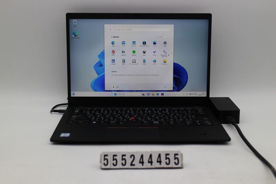 Lenovo ThinkPad X1 Carbon 7th Gen Core i5 8365U 1.6GHz/16GB/256GB(SSD)/14W/FHD(1920x1080) タッチパネル/Win11 【555244455】