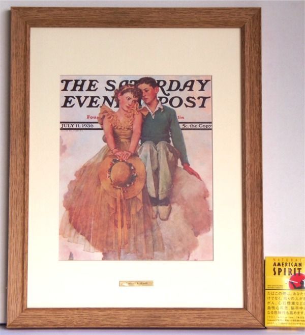 ノーマンロックウェル【アートポスター】☆アルミ製額縁☆マット