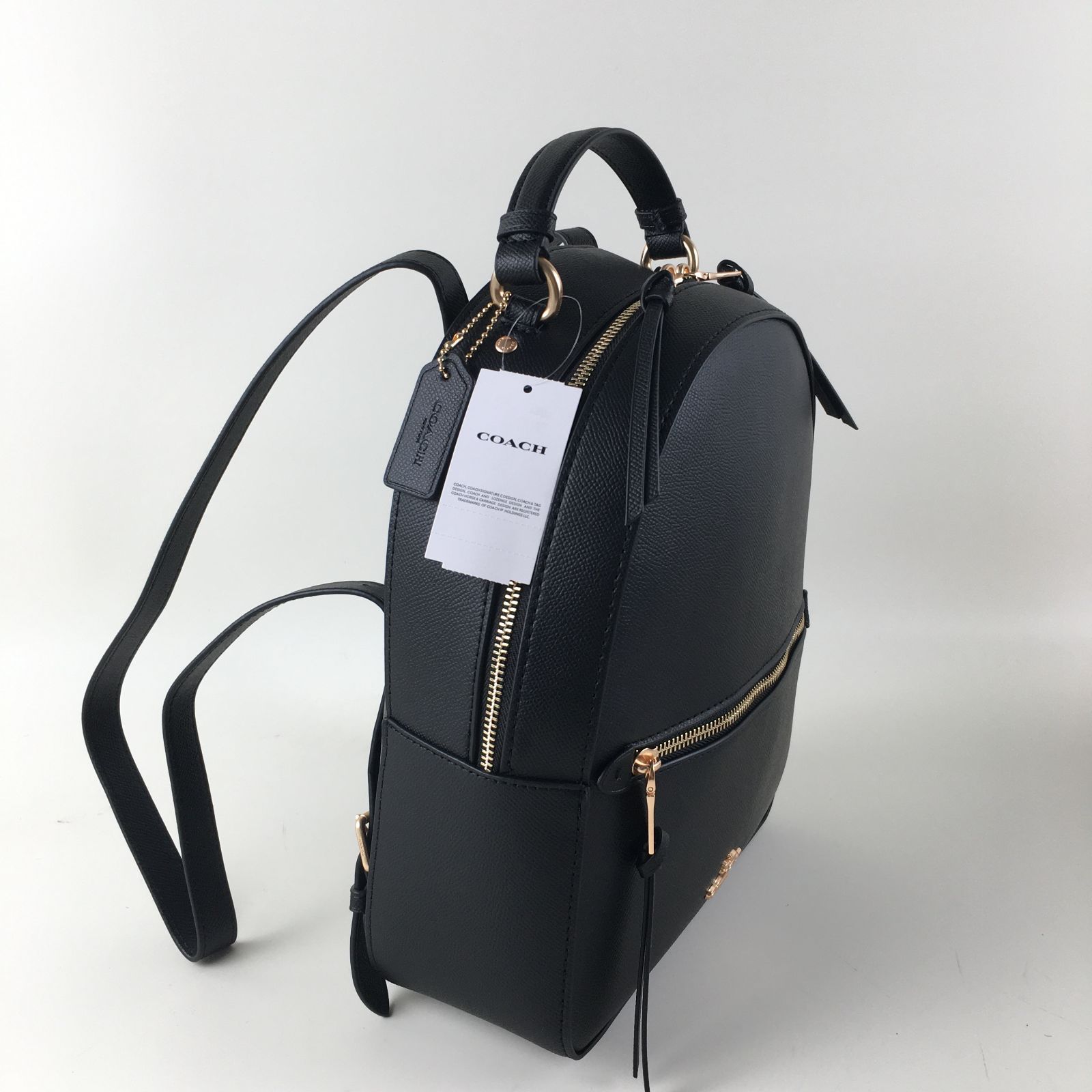 新品 COACH コーチ バックパック ブラック レザー バックパック F76624 - メルカリ