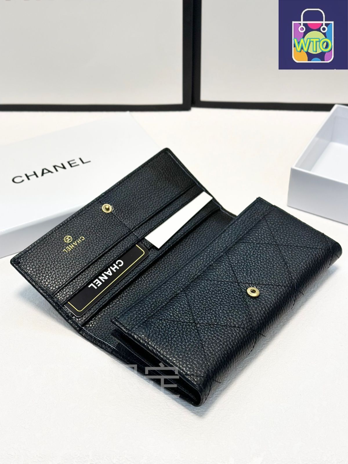 国内発送 シャネル ウォレット ＣＨＡＮＥＬ 二つ折り so black CHANEL 二つ折り財布 SO BLACK ソーブラック AP0231 B13639