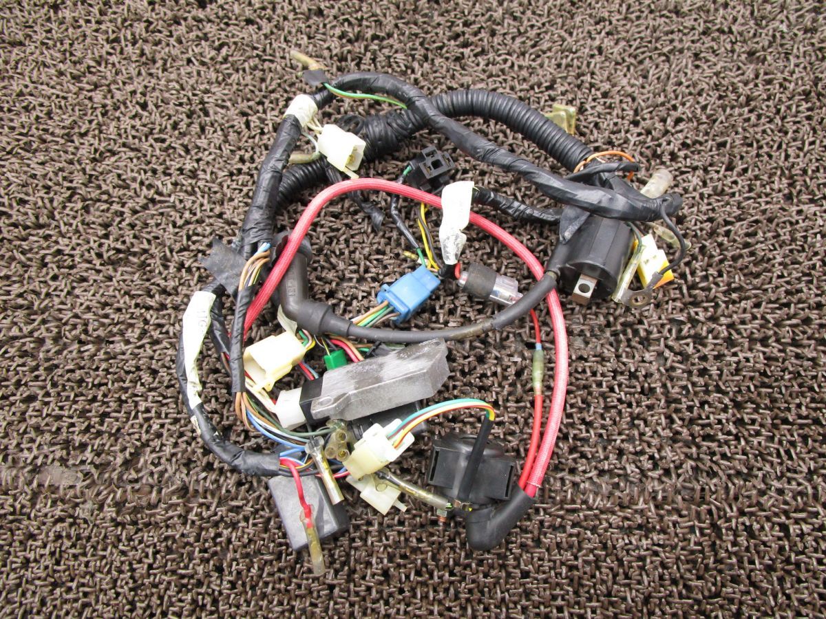 セロー225W メインハーネス レギュレター △A6970 スターターリレー イグニッションコイル 4JG ヤマハ 1KH SEROW キャブ車