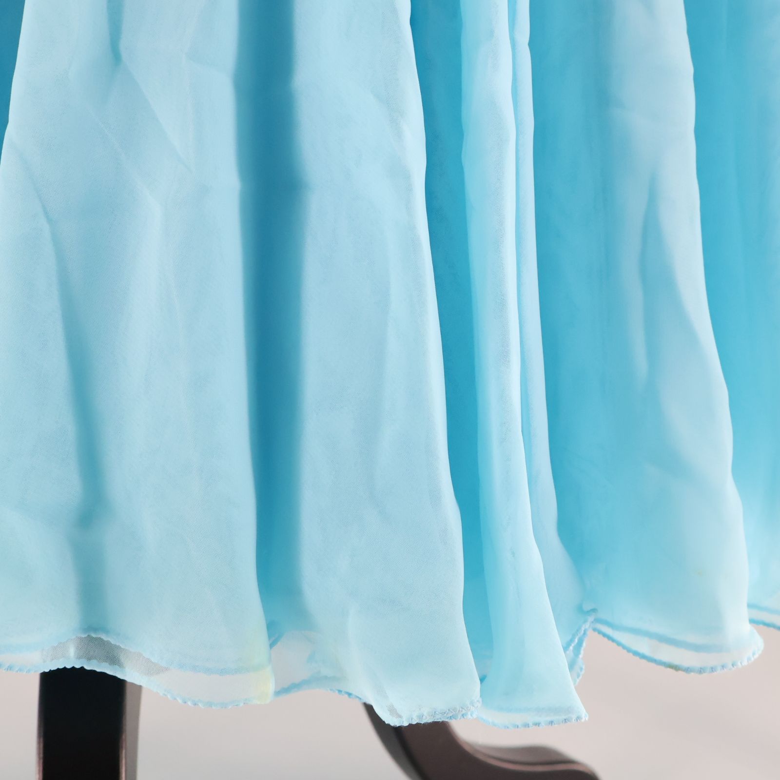 【日本製 社交ダンス衣装】ブルー Sanline ワンピース ドレス 水色 無地 楽天市場】モダンドレス ロング丈 ワンピース グラデーション