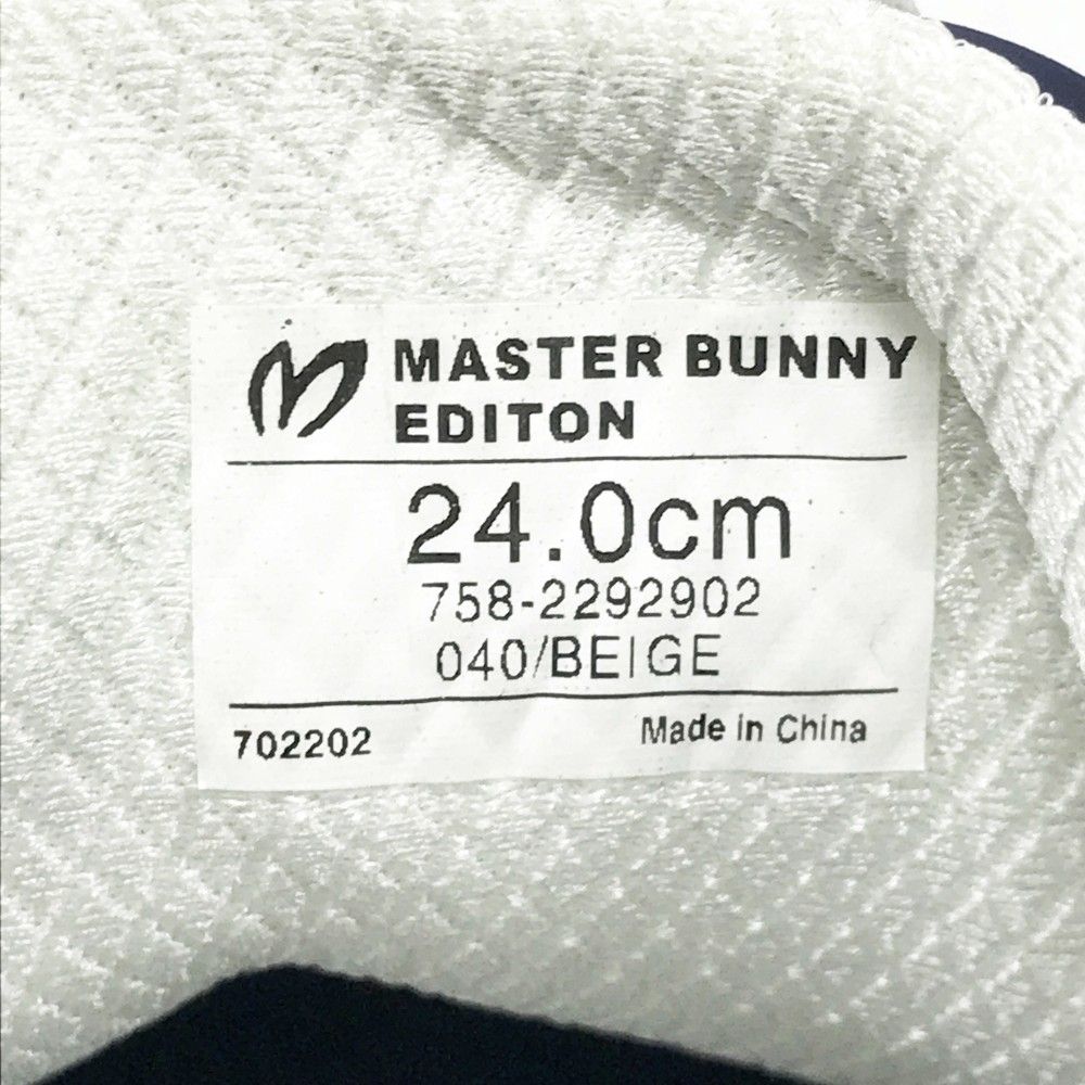 サマーセール開催中！ MASTER BUNNY EDITION マスターバニーエディション スパイクレスゴルフシューズ モノグラム柄 ベージュ系 24 240101545189 ゴルフウェア レディース ストスト