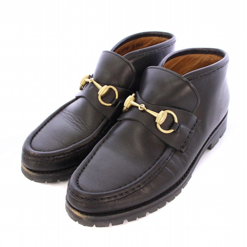 上野　GUCCI　ビットモカシンヒール グッチ GUCCI ホースビット モカシン ローファー ローヒール