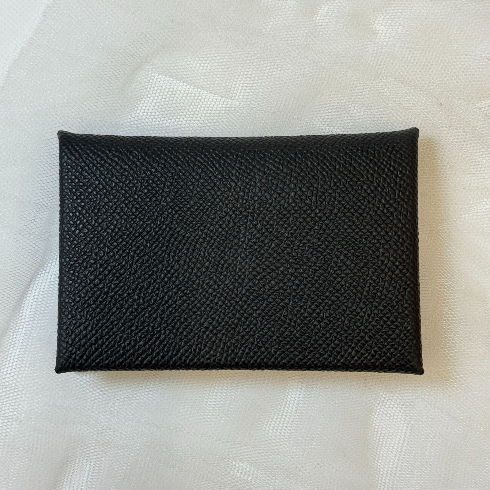 鑑定済み ♥ エルメス カルヴィ ノワール ブラック エプソン W刻印 カードケース 財布 コインケース