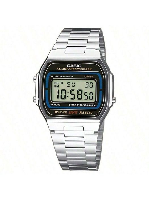 腕時計 メンズ デジタル メンズ|レディース スポーティーファッションデジタル腕時計 A168WA-1 レトロステンレスストラップ スクエアダイヤル腕時計 カレンダー アラーム - ストップウォッチ 日常生活防水