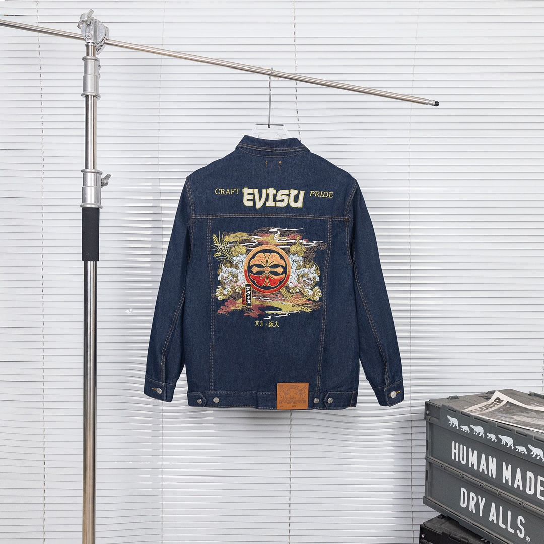エヴィスジャケット 楽天市場】【中古】エヴィス EVISU ナイロンジャケット ジップ