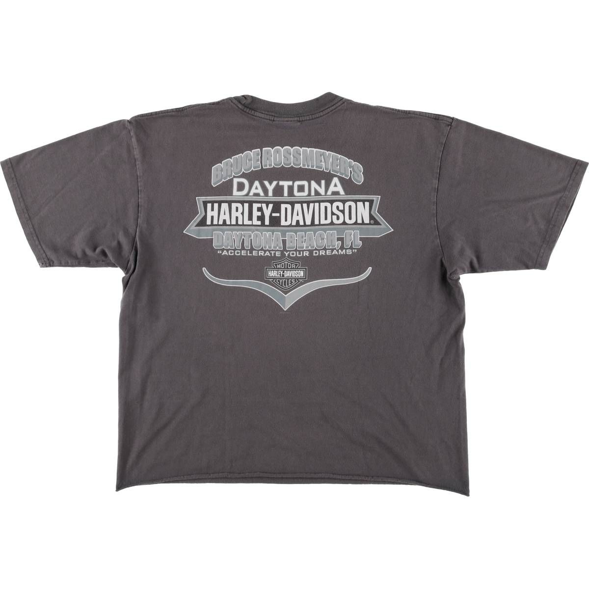 古着 00年代 ハーレーダビッドソン Harley-Davidson 鷲柄 イーグル柄 カットオフ モーターサイクル バイクTシャツ メンズL相当|eaa557061