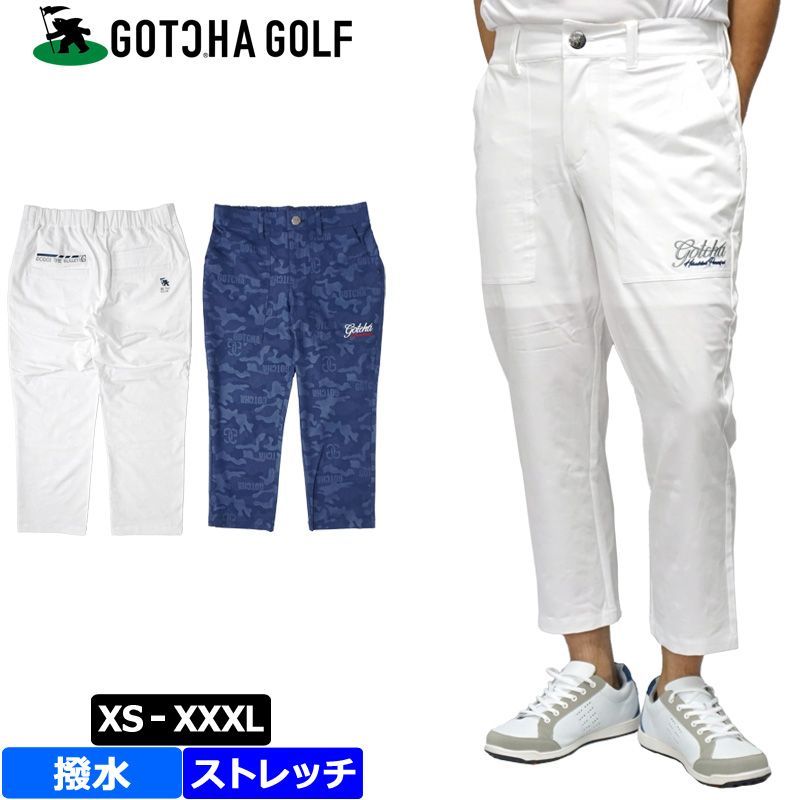 【カラー・サイズ選択可】ガッチャゴルフ メンズ ストレッチ 撥水 クロップドパンツ 222GG1802【GOTCHA GOLF正規販売店】