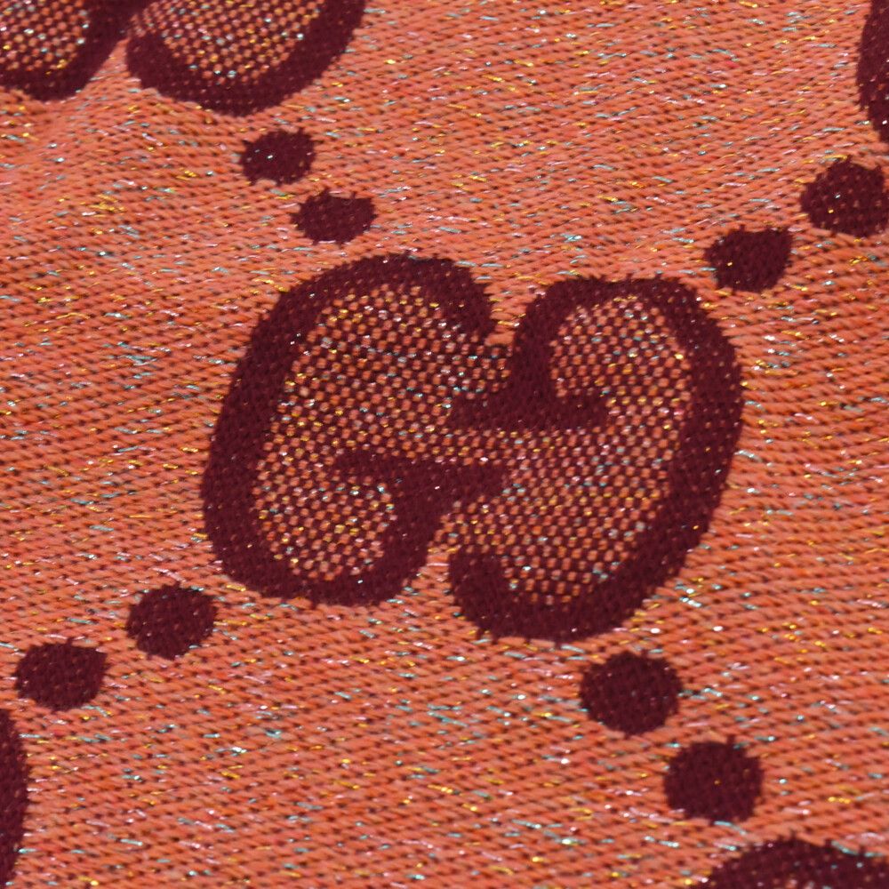GUCCI (グッチ) GUCCI GGウール ラメ ジャカード スカーフ マフラー  
