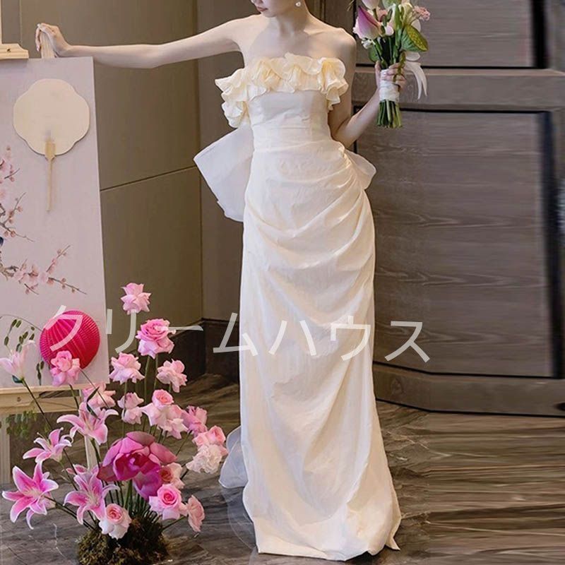 新品?未使用】 ウェディングドレス 花嫁 二次会 ウエディングドレス  