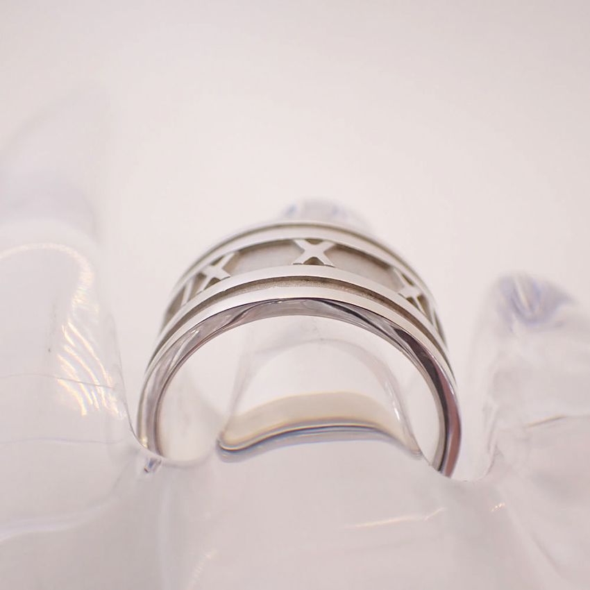 ティファニー 925 アトラス ワイド リング 14号[g345-39］