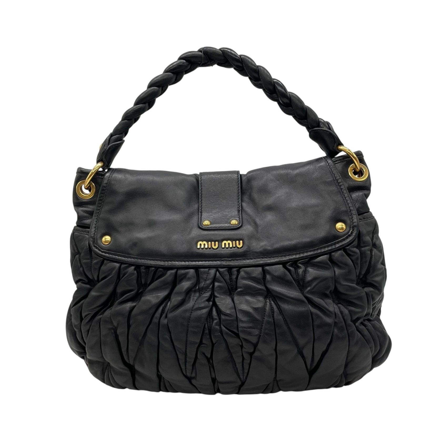 美品 miu miu ミュウミュウ 2WAY ハンドバッグ ショルダーバッグ