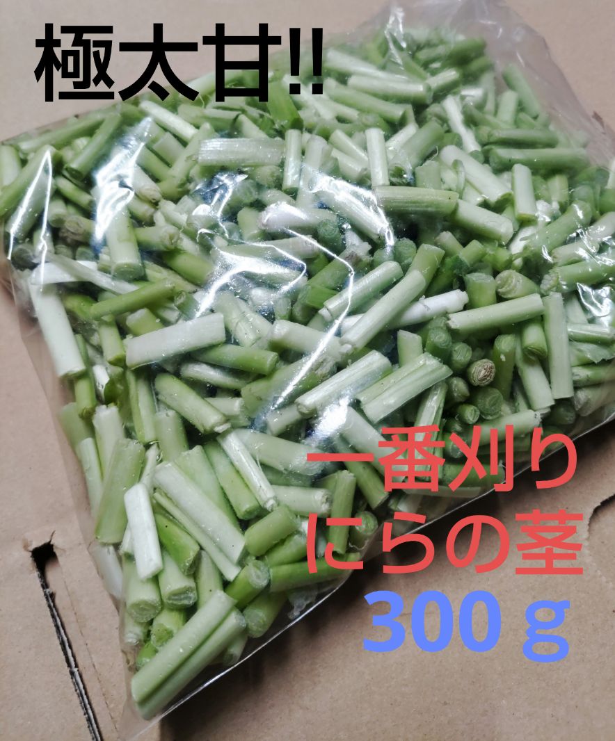 ☆今だけ‼️ 極甘‼️ １番刈り にらの茎 ニラ 300g - メルカリ