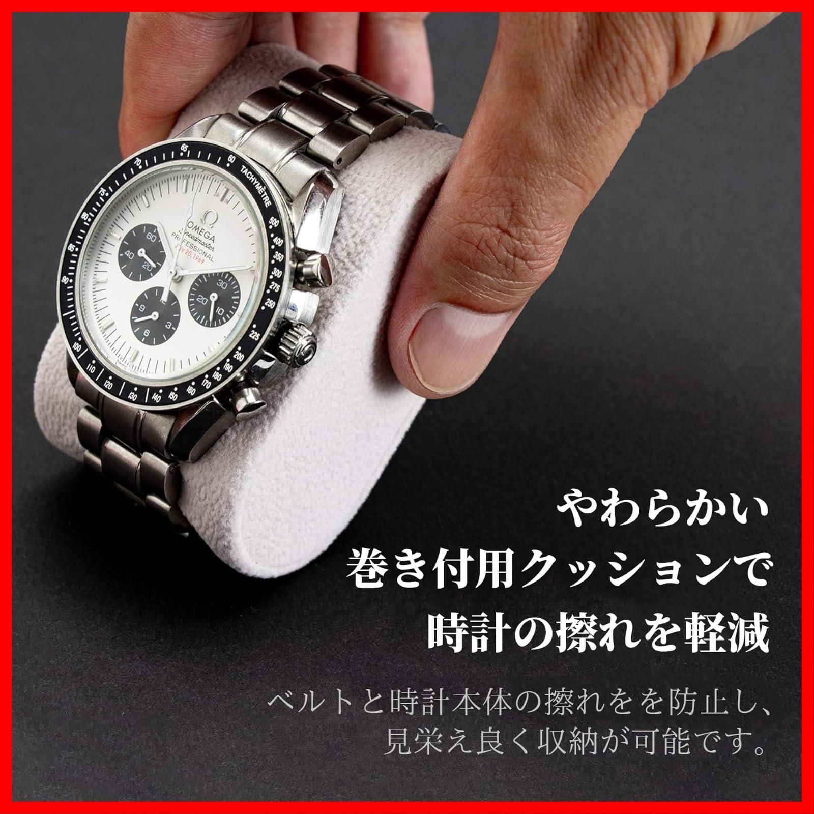 新品・未使用】レッド 木目調 10本用 木製 コレクションケース 腕時計  