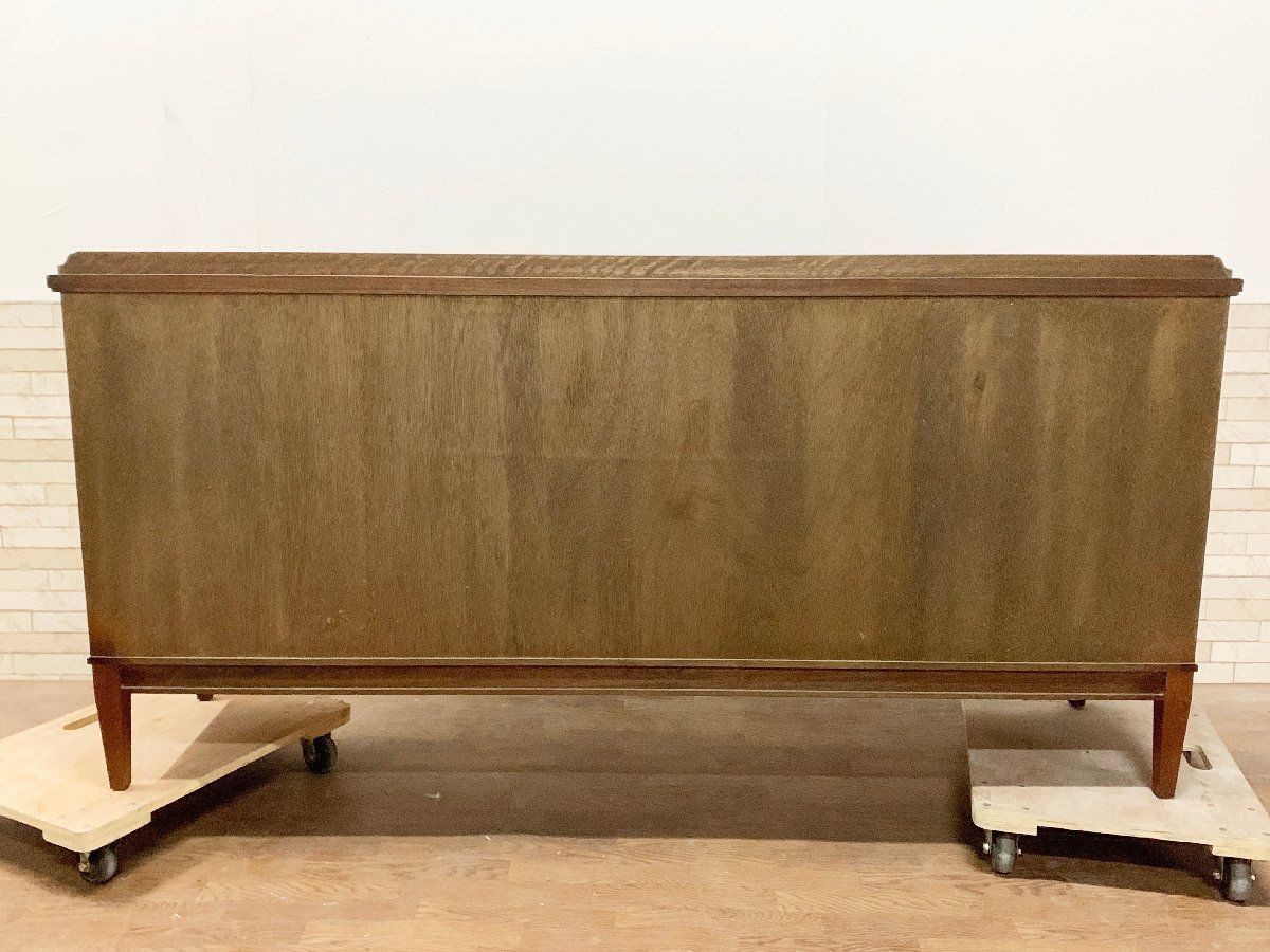 GMIK308○メープル不二家 神戸洋家具 ガラス キャビネット 収納家具 飾り