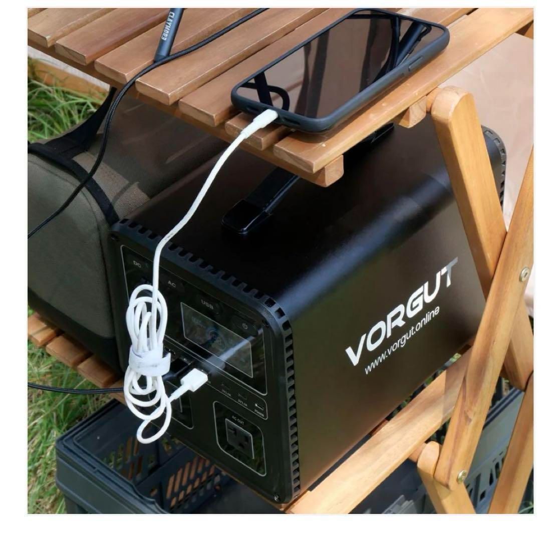 ポータブル電源 VORGUT P7 700W オレンジ リン酸鉄リチウムイオン電池