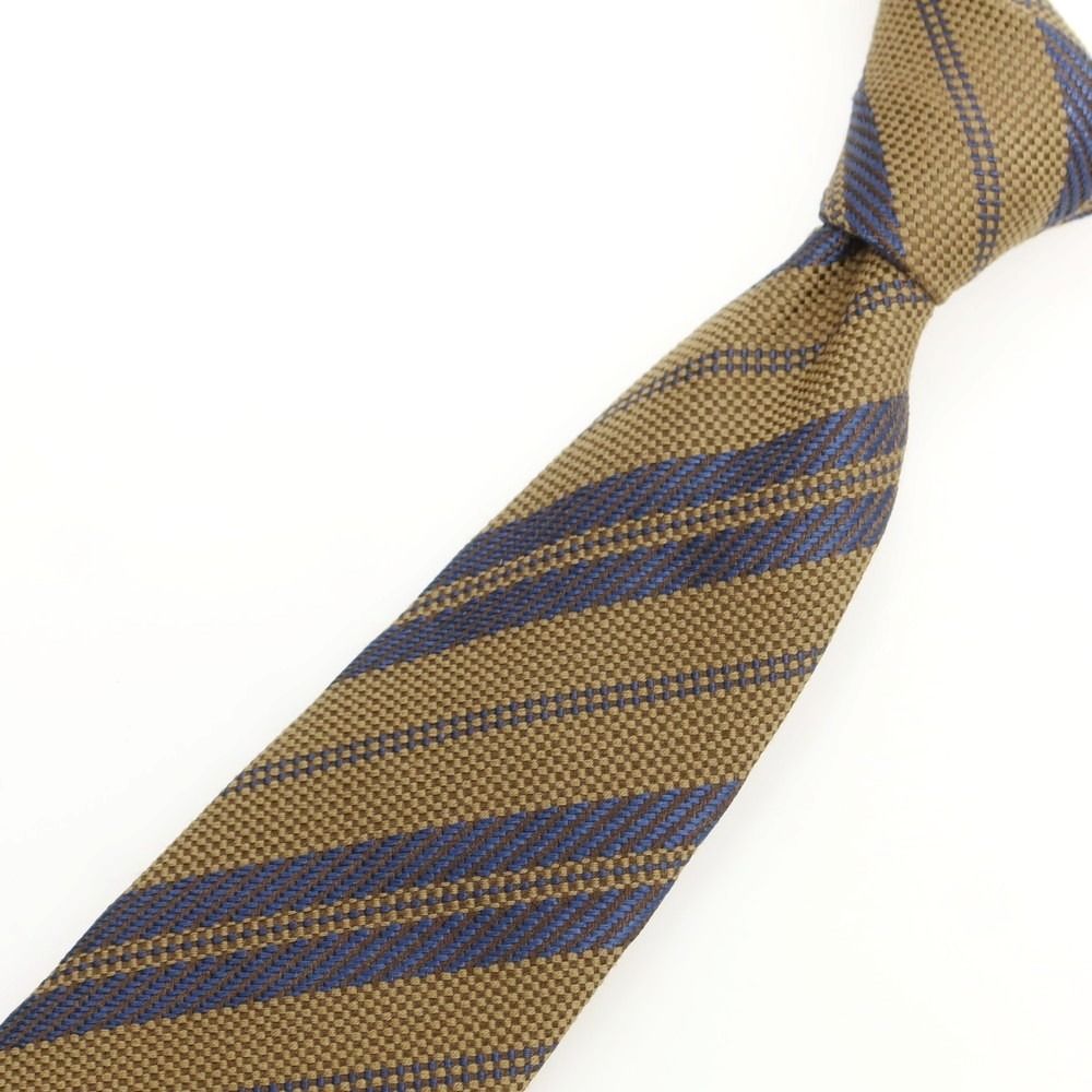 中古】ルイジ ボレッリ Luigi Borrelli シルクウール ストライプ柄