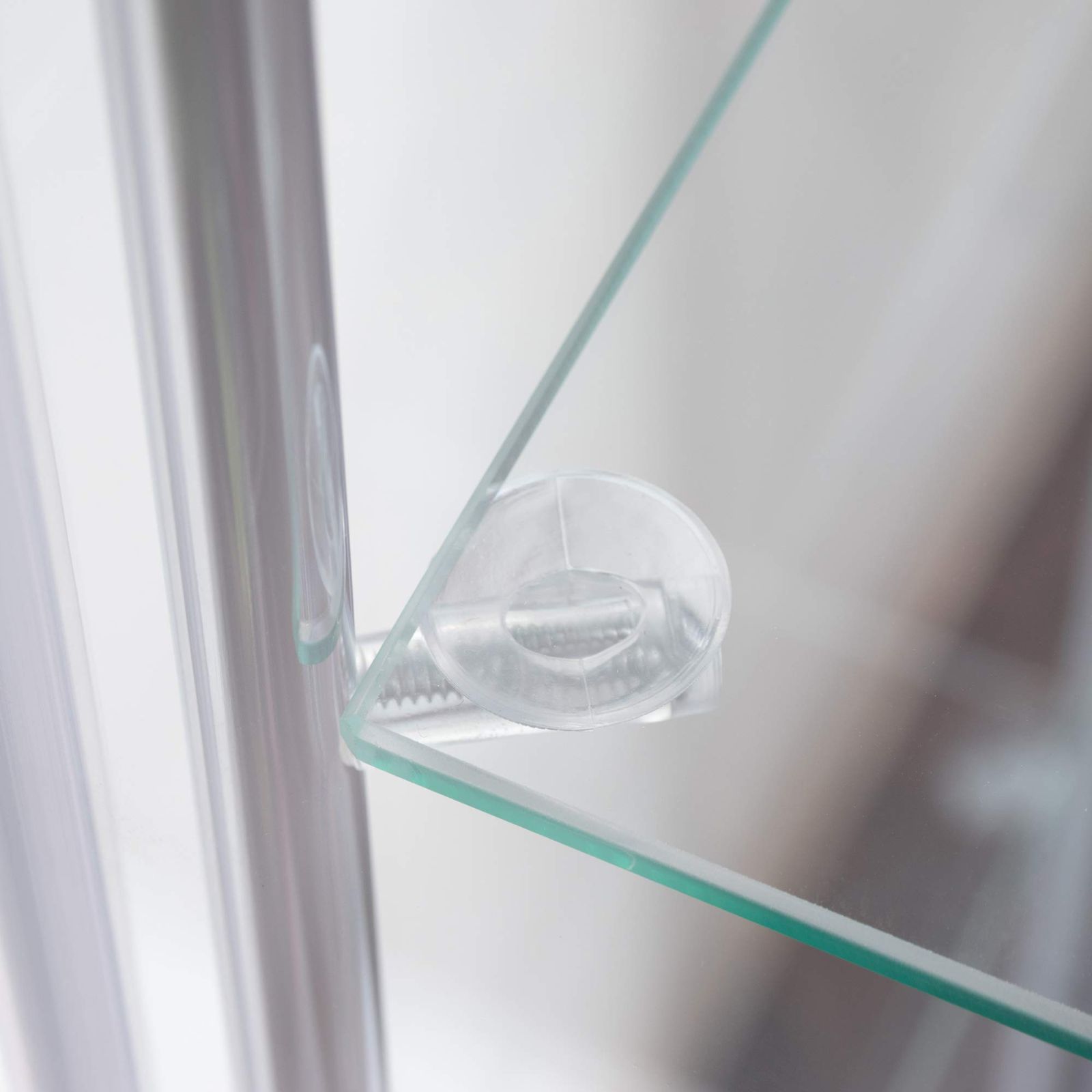 在庫処分』 ホワイト 全面ガラス 幅42.5×奥行36.5×高さ120cm 4段 組立