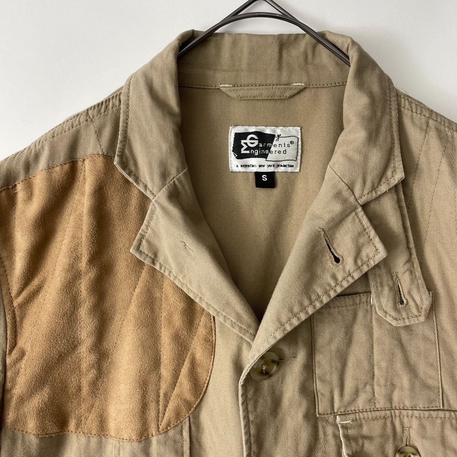 初期/希少】ENGINEERED GARMENTS size/S (qc) エンジニアードガーメンツ ハンティングジャケット コットン ベージュ JACKET  USA製 - メルカリ