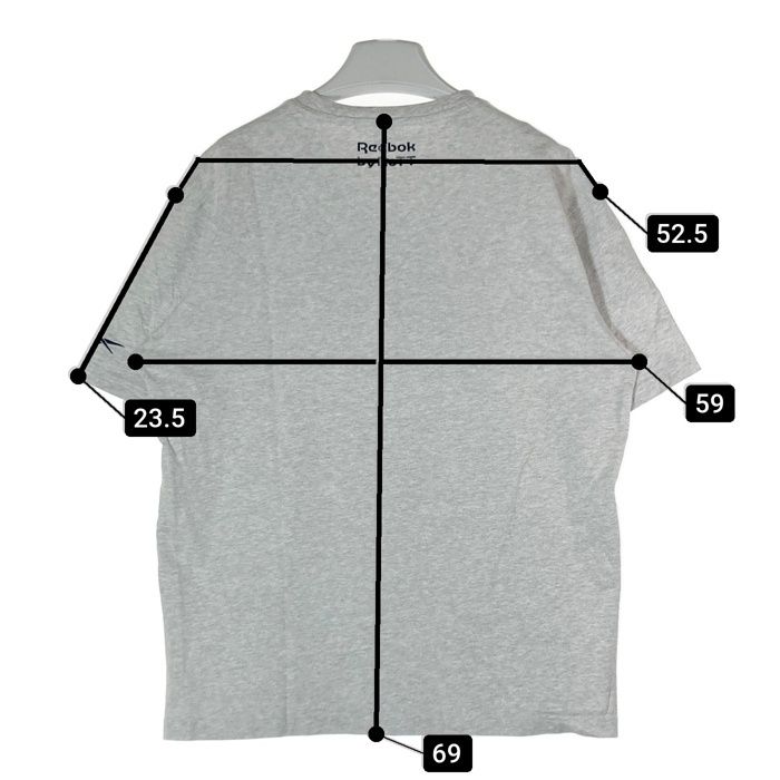 bott tシャツ グレー ☆Bott × Reebok ボット × リーボック Tシャツ グレー sizeO