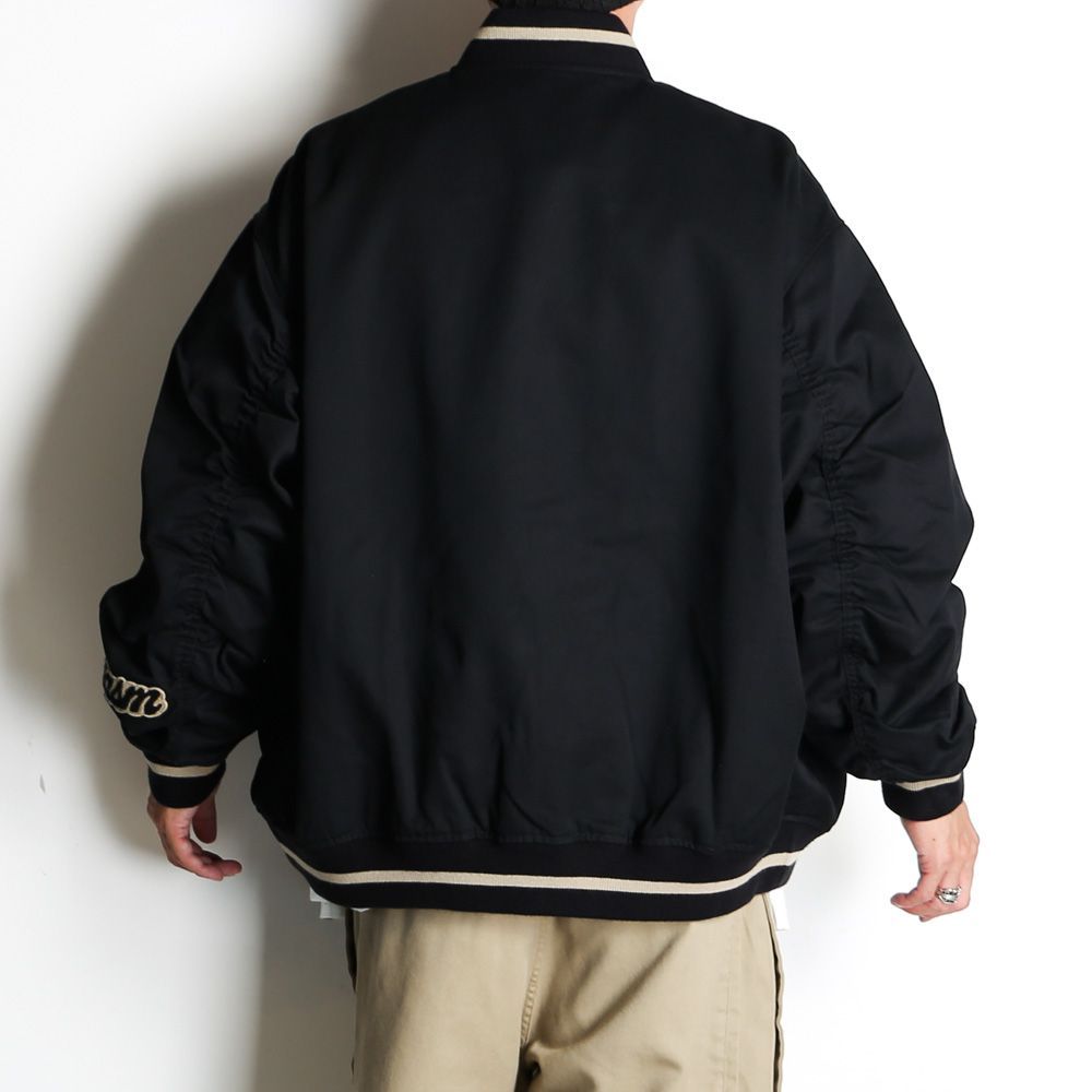 【FACETASM/ファセッタズム】× DICKIES / 7 BARS STADIUM JACKET - BLACK / スタジアムジャケット / KR-JK-M14【メンズ】【送料無料】