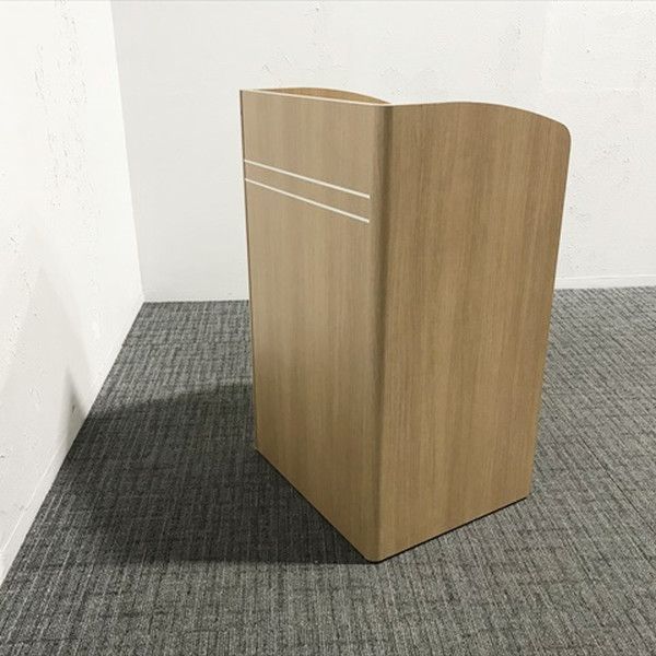 演台 4303 キャスター付 W600 オカムラ ブラウン