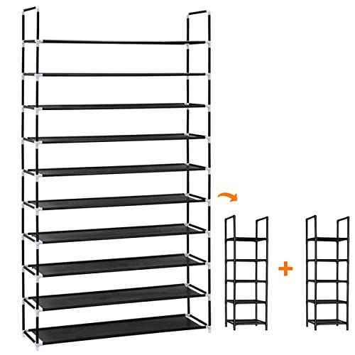 幅約76cm シューズラック 10段 靴収納 靴棚 38~40足 下駄箱 省スペース シューズボックス スリム 玄関に靴を効率収納 靴入れ 組み立て式 幅約７６×奥行２８×高さ１７６cm