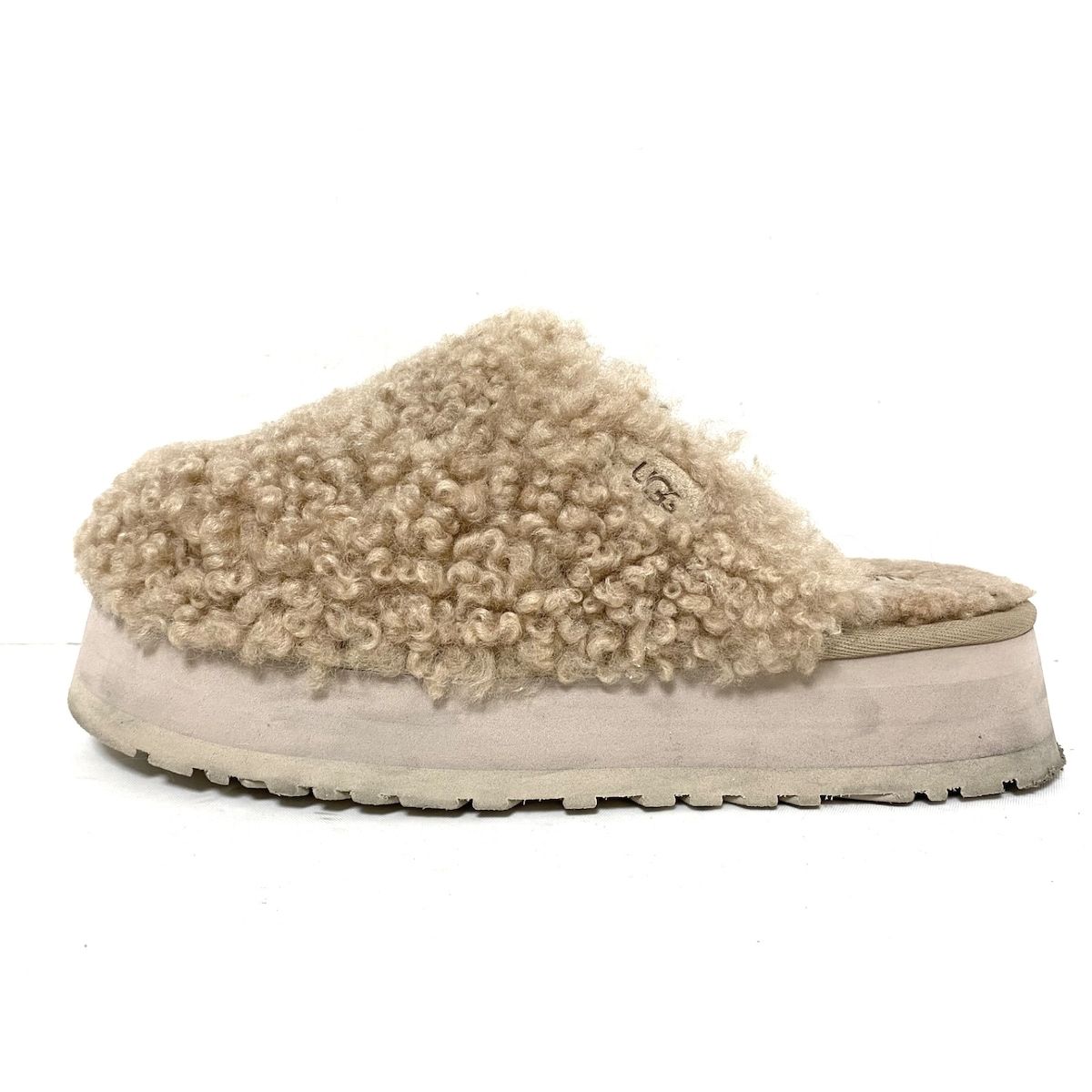 UGG サンダル 24/ベージュ/ホワイト