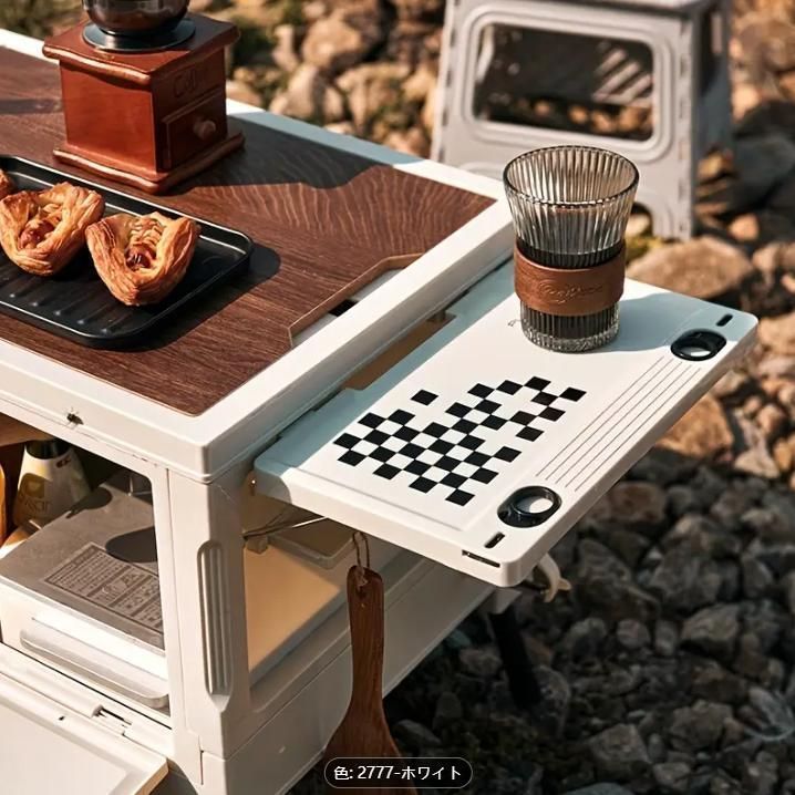 フリップ蓋付き高品質折りたたみ式アウトドア収納ボックス - キャンプ ピクニック 車のトランク＆家庭用オーガナイザー ピクニッ NEXPOTALLINN_EU