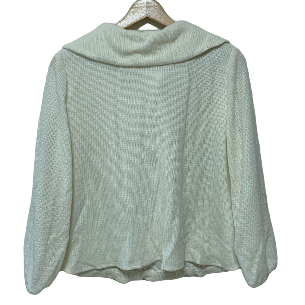 Rose Tiara ローズティアラ 長袖セーター サイズ46 XL レディース - アイボリー ウール