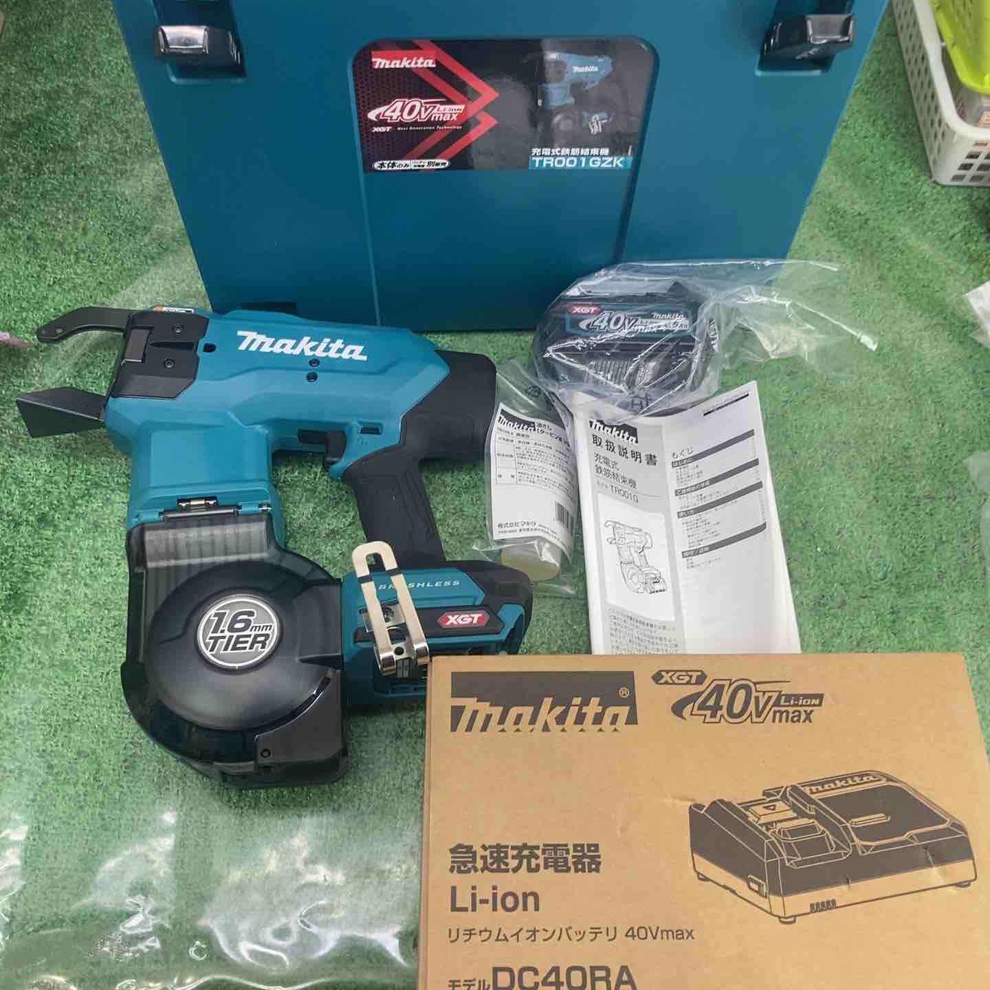 ♥品 バッテリー充電器付き マキタ makita コードレス鉄筋結束機 リバータイア TR001GZK 町田店