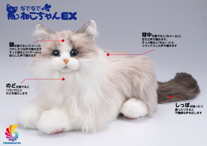 新品】なでなでねこちゃんEX ラグドール 猫型コミュニケーション