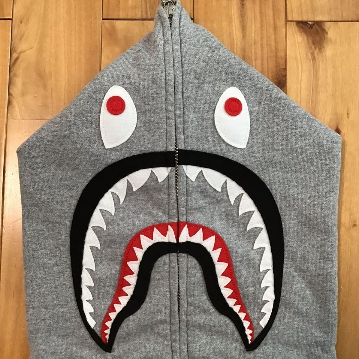 ☆XL☆ WGM シャーク パーカー グレー shark full zip hoodie a bathing ape BAPE エイプ ベイプ  アベイシングエイプ - メルカリ