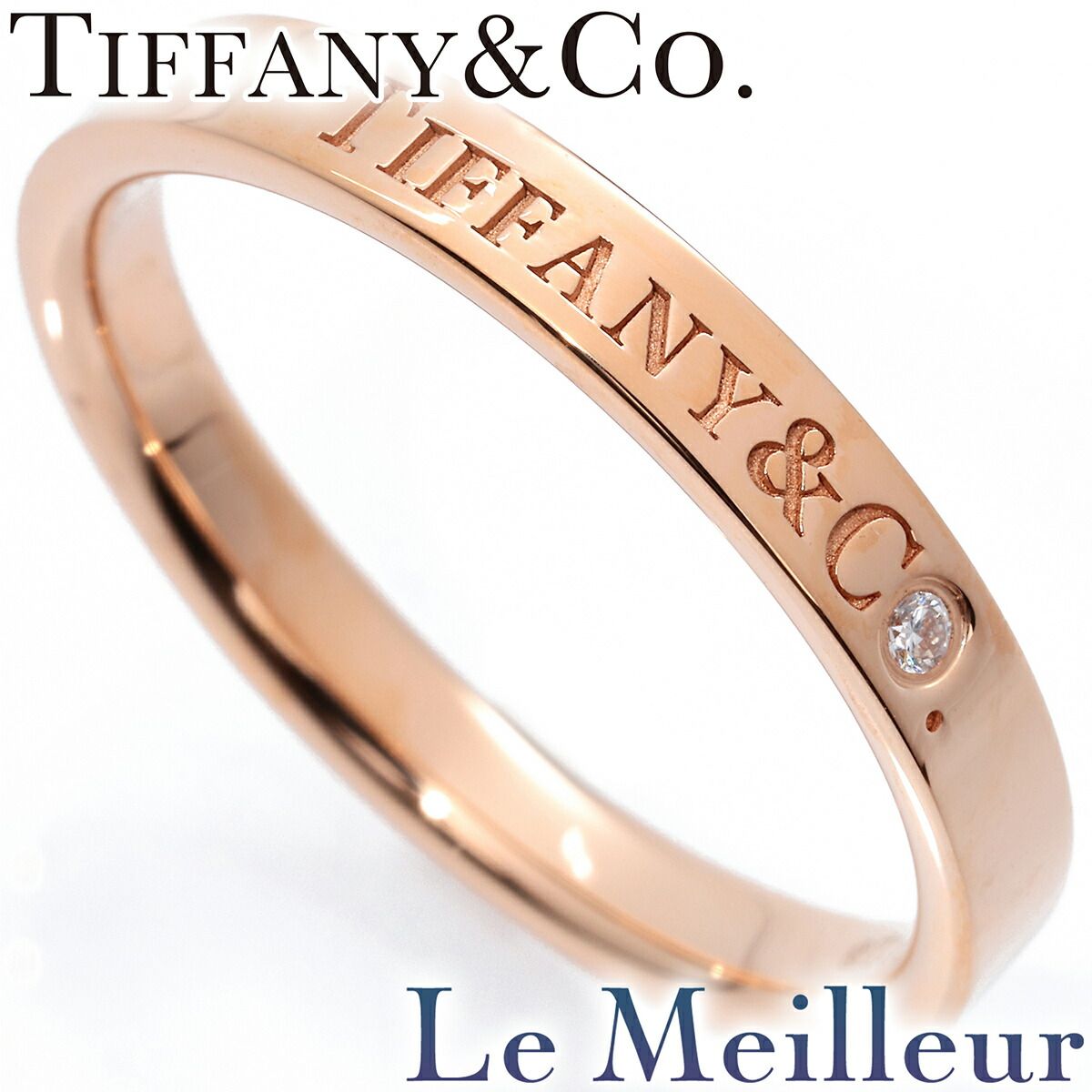 ティファニー T&CO. バンドリング 指輪 ダイヤモンド K18