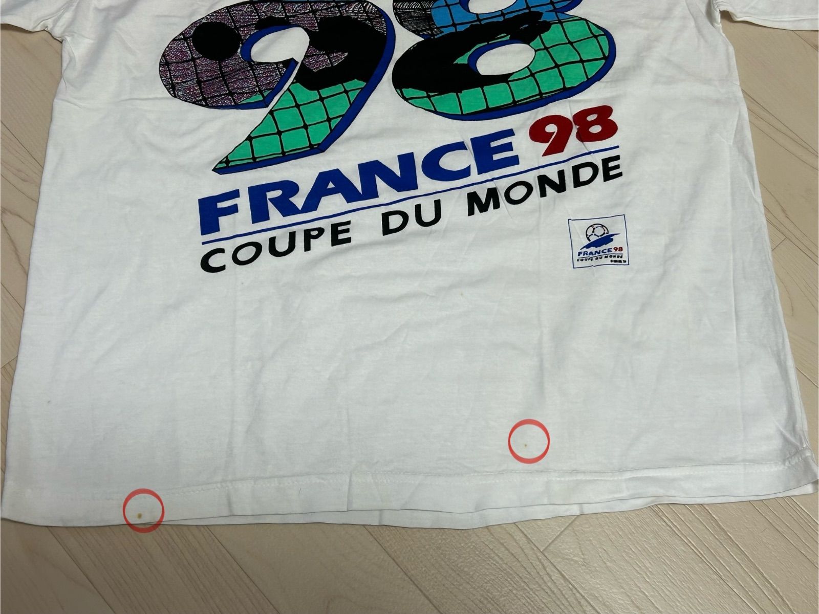 FRANCE 98 フランスW杯　公式ライセンス ヴィンテージTシャツ サッカーワールドカップ98 FRANCE98オフィシャルライセンスT